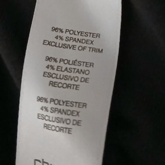 Chico's Cardigan Top Size 3 US XL Petite Open Front Lace Back - Picture 10 of 11